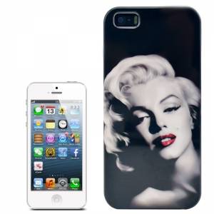 Купить пластиковый чехол для iPhone 5 / 5S с Мерлин Монро недорого