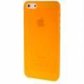 Чехол накладка Ultra Slim для iPhone SE / 5S / 5 очень тонкая (оранжевый)