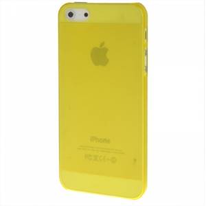 Купить чехол накладка Ultra Slim для iPhone SE / 5S / 5 очень тонкая (желтый) в интернет магазине