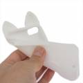 Силиконовый 3D чехол с ушками для iPhone SE / 5S / 5 - KOKO (белый)