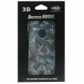 3D защитная прозрачная пленка наклейка для iPhone 5 / 5S на стекло и на заднюю панель комплект (Front+Back) с эффектом треугольников
