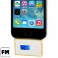 FM трансмиттер модулятор 2 в 1 с функцией hands-free для iPhone 6 / 6 Plus / 5S / 4S / SE / Samsung / HTC / Nokia / MP3 / и др. (белый)