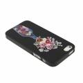 Чехол накладка iPsky со стразами для iPhone 5 / 5S ваза с цветами на черном фоне 3D эффект