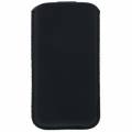 Чехол карман Litchi для iPhone 5/5S/SE, 4/4S, Samsung Galaxy S4 mini с креплением на ремень (черный)