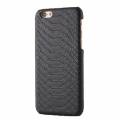 Чехол накладка Snakeskin для iPhone SE/5S/5 под кожу змеи (Черный)