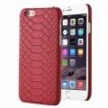 Чехол накладка Snakeskin для iPhone SE/5S/5 под кожу змеи (Красный)