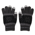 Шерстяные перчатки для сенсорных дисплеев, One Size (темно серые)