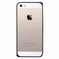 Тонкий металлический бампер Baseus для iPhone 5S/5 Skylight Series Deluxe (черный)