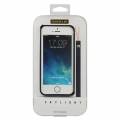 Тонкий металлический бампер Baseus для iPhone 5S/5 Skylight Series Deluxe (черный)