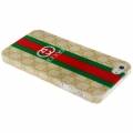 Чехол накладка GUCCI для iPhone SE / 5S / 5 с полосками