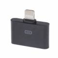 Переходник мини адаптер Lightning с 8 pin на 30 pin для iPhone 6 / 6 Plus, 5 / 5S, iPad 4, iPad mini / mini 2, iPad Air / Air 2, iPod Touch 5 (черный)