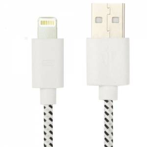 Купить USB кабель 8 pin в нейлоновой оплетке для iPhone/ iPod/ iPad