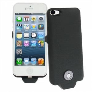 Купить чехол аккумулятор для iPhone 5 на 2500mAh Litchi Power Cases