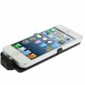 Чехол аккумулятор для iPhone 5 / 5C / 5S на 2500mAh с кожаной обивкой Litchi Power Cases черный