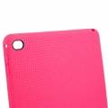 Силиконовый TPU чехол накладка для iPad Air 2 / iPad 6 - Honeycomb (ярко розовый)