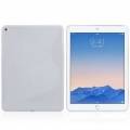 Силиконовый TPU чехол накладка для iPad Air 2 / iPad 6 - S-Line (белый)