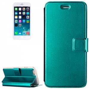 Купить чехол книжку для iPhone 6 с разъемом для карточек и подставкой (бирюзовый)