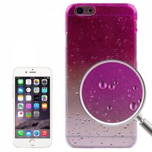 Купить чехол накладка с каплями Raindrops для iPhone 6/6S прозрачно-розовый