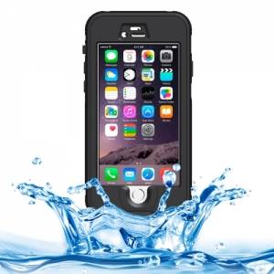 Купить водонепроницаемый защитный чехол для iPhone 6/6S с поддержкой функции сканера отпечатков пальцев (черный)
