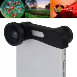 Купить объектив 3 в 1 для iPhone 6/6S FishEye + Широкоугольный объектив + Макро линза