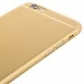 Прозрачный матовый тонкий чехол для iPhone 6 / 6S Baseus Slim-Pro Case (Gold)