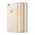 Прозрачный матовый тонкий чехол для iPhone 6 / 6S Baseus Slim-Pro Case (Gold)