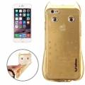 Чехол с ушками для iPhone 6 / 6S Wlons Cat Style 3D с ремешком (Gold)