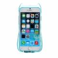 Чехол с ушками для iPhone 6 / 6S Wlons Cat Style 3D с ремешком (Blue)