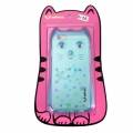 Чехол с ушками для iPhone 6 / 6S Wlons Cat Style 3D с ремешком (Blue)