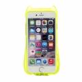 Чехол с ушками для iPhone 6 / 6S Wlons Cat Style 3D с ремешком (Yellow)