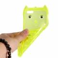 Чехол с ушками для iPhone 6 / 6S Wlons Cat Style 3D с ремешком (Yellow)