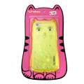 Чехол с ушками для iPhone 6 / 6S Wlons Cat Style 3D с ремешком (Yellow)