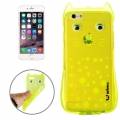 Чехол с ушками для iPhone 6 / 6S Wlons Cat Style 3D с ремешком (Yellow)