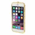 Золотой бампер со стразами для iPhone 6 / 6S