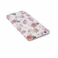 Чехол накладка Soft Touch для iPhone 6/6S с цветами на белом фоне (светятся в темноте) вид 1