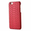Чехол накладка Snakeskin для iPhone 6/6S под кожу змеи (Красный)