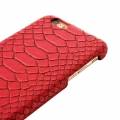 Чехол накладка Snakeskin для iPhone 6/6S под кожу змеи (Красный)