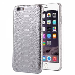 Купить чехол накладку Snakeskin для iPhone 6/6S под кожу змеи (Серебристый)