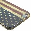 Гелевый чехол накладка Retro USA Flag для iPhone 6 Plus / 6+ флаг США