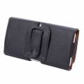 Кожаный чехол кобура Litchi для iPhone 6S Plus / 7 Plus / 8 Plus Samsung Galaxy S6 Edge Plus, Note 5/4/3/2, A8 на пояс или ремень