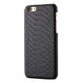 Чехол накладка Snakeskin для iPhone 6 Plus/6S Plus под кожу змеи (Черный)