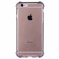 Прозрачный гелевый чехол для iPhone 6/6S с усиленной защитой, противоударный (черный)
