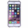 Прозрачный гелевый чехол для iPhone 6/6S с усиленной защитой, противоударный (черный)