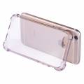 Прозрачный гелевый чехол для iPhone 6/6S с усиленной защитой, противоударный (черный)