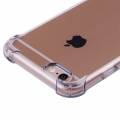 Прозрачный гелевый чехол для iPhone 6/6S с усиленной защитой, противоударный (черный)