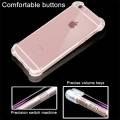 Прозрачный гелевый чехол для iPhone 6/6S с усиленной защитой, противоударный (черный)