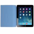 Чехол для iPad-2, iPad 3, iPad 4 тонкий с 4-х секционной обложкой (голубой)