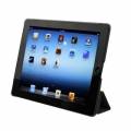 Чехол обложка для iPad 4 / iPad 3 / iPad 2 Smart Cover с накладкой (черный)