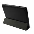 Чехол обложка для iPad 4 / iPad 3 / iPad 2 Smart Cover с накладкой (черный)