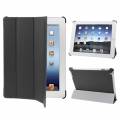 Чехол для iPad-2, iPad 3, iPad 4 тонкий с 4-х секционной обложкой (черный)